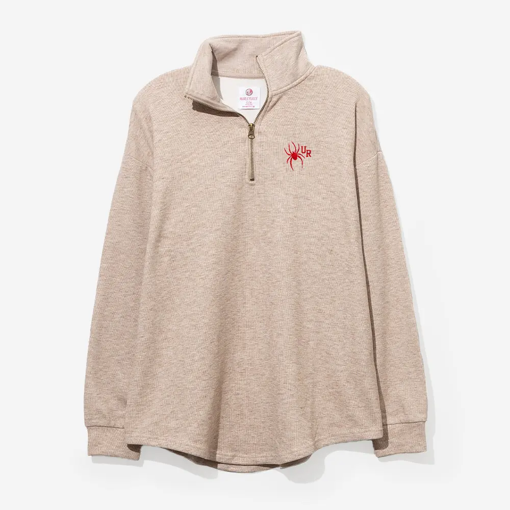 Richmond Spiders Heathered Fleece Pullover | Tan