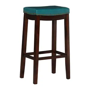 Linon Home Brenner Backless Padded Seat Bar Sto ol