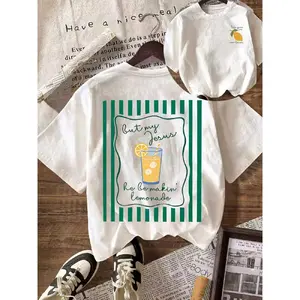 Jesus Lemonade Shirt, But My Jesus He Be Makin' Lemonade, Graphic Tee For Women, Everyday Casual Round Neck Short Sleeve T-Shirt