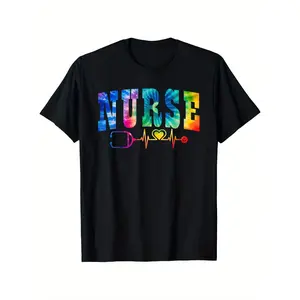 [Clearance Nurse's Life T-Shirt] Nurse's Life Tie Dye Heart Stethoscope T-Shirt |   Nurse Week 2023 - Easter, Valentine's Day, Christmas Clearance, Carnival gifts for parents, friends, family and Coworkers