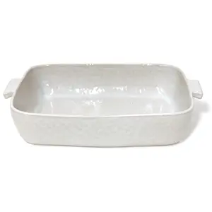 Carmel Ceramica Cozina White Rectangular Baker
