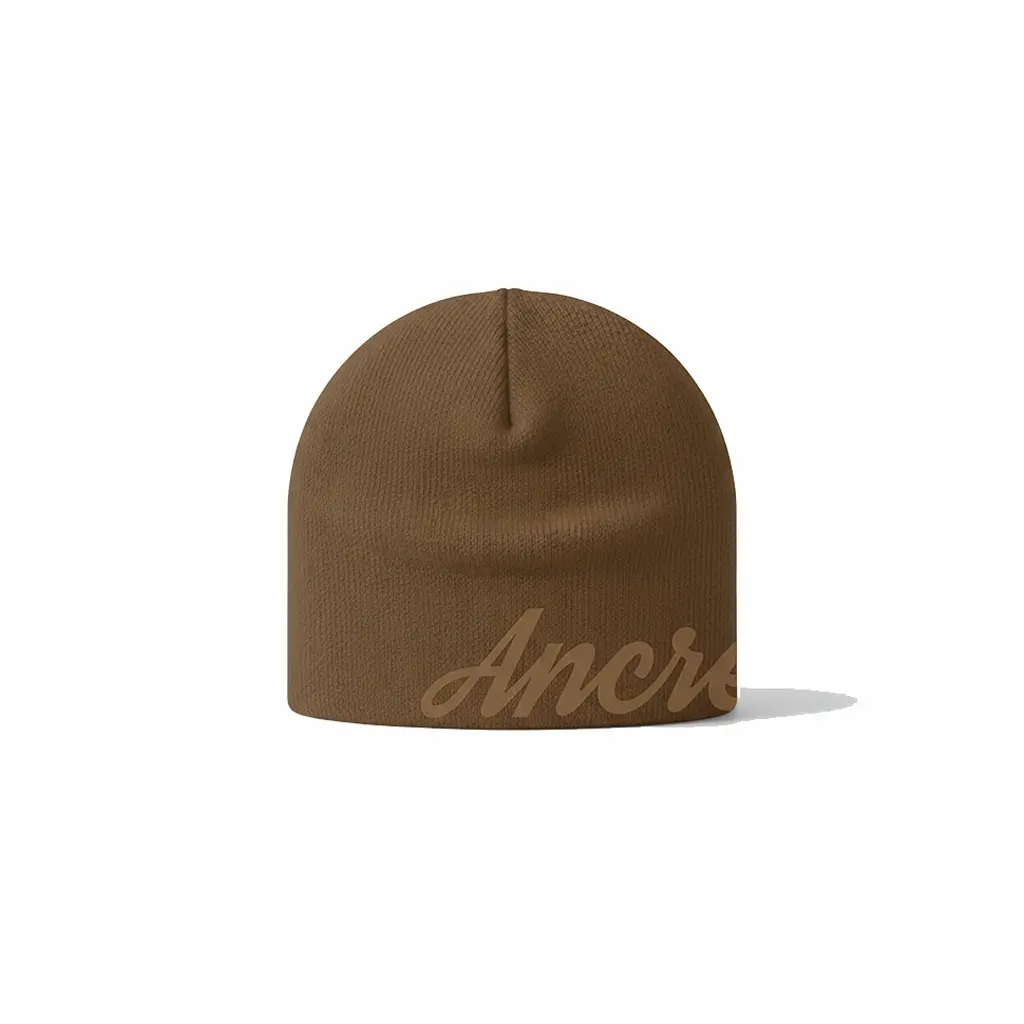 "Signature Beanie" Brown