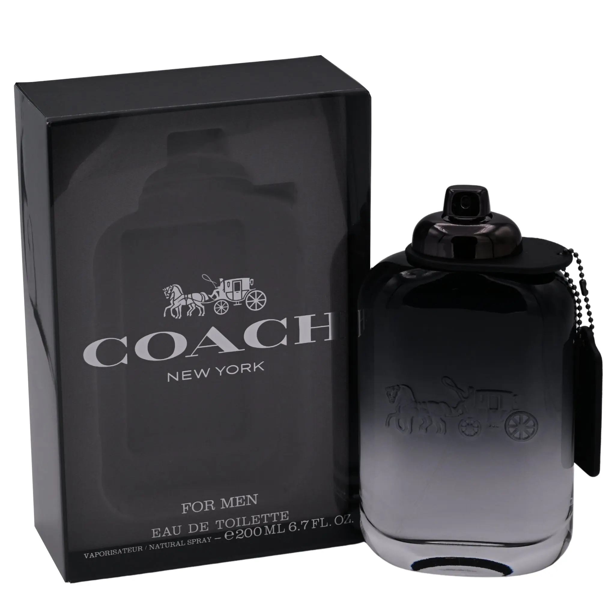 COACH New York Men's Eau de Toilette Perfumes Fragrance, Scented Fragrance for Daily Wear, 6.7 fl oz Confident Vibe Cologne, New In Box