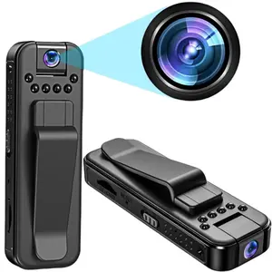 Wireless 1080P Vlog Body Camera, Wearable Body Cam with Night-Vision & 180 °           Rotation Lens – Lightweight Camcorder for Outdoor Recording & Travel
