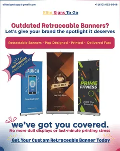 Silver Single Side Retractable Banner Stand