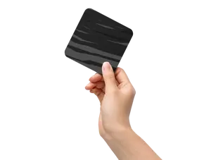 Black H Stripes BeSculpt Cork-back Coaster