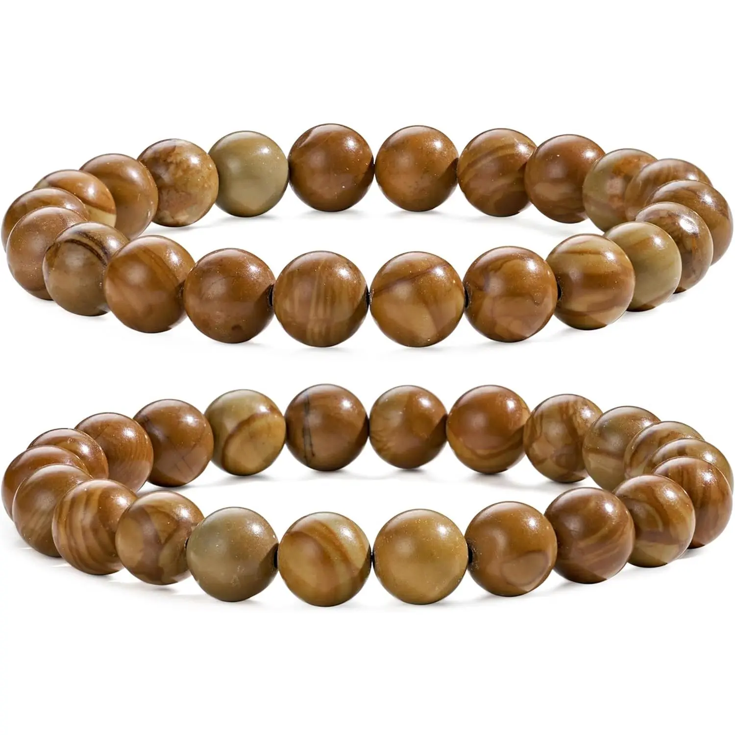 8mm Wood Grain Jasper (Stability & Strength)