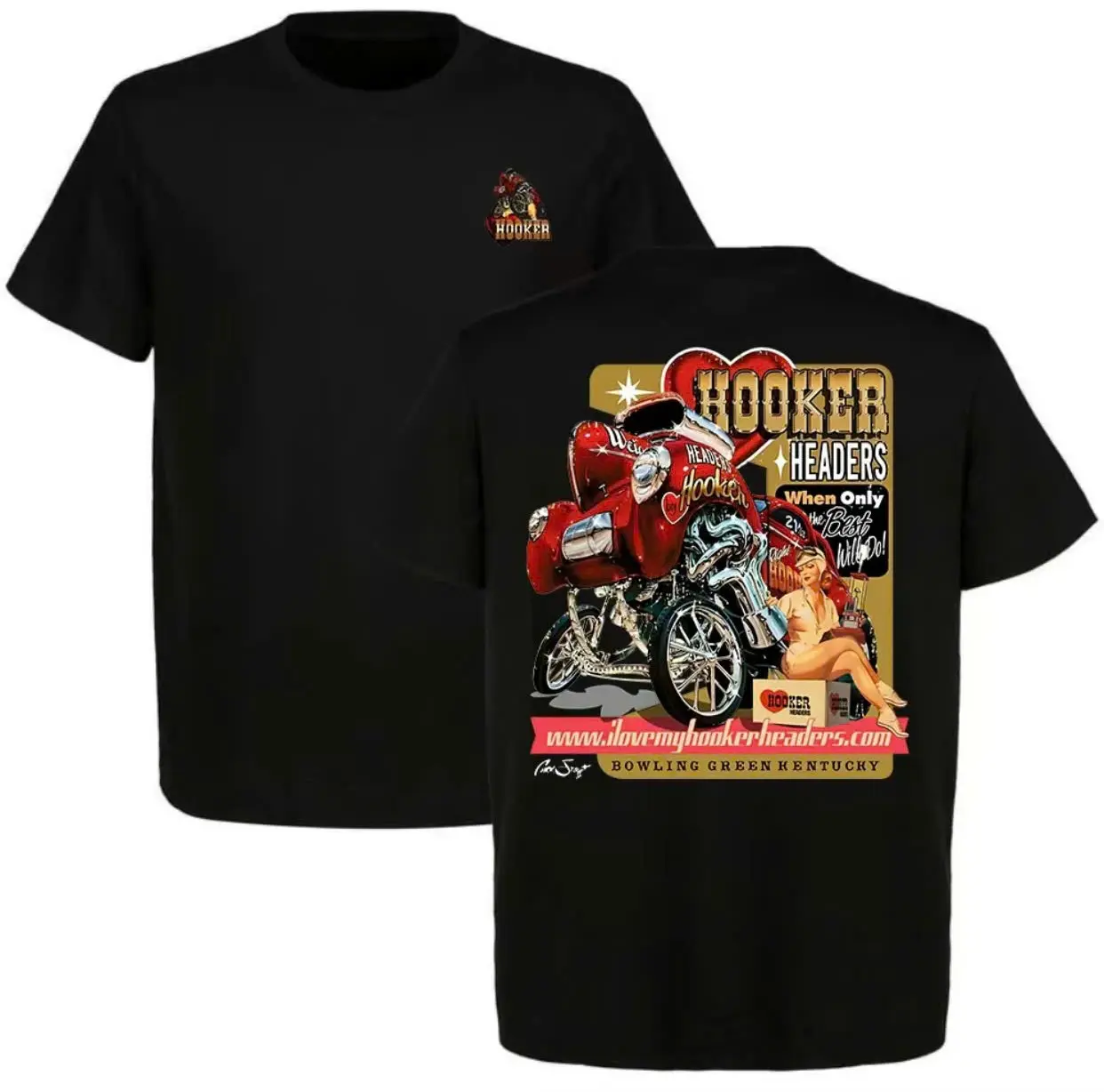 H00ker W1llys T-Shirt Car Lover Casual Menswear Top