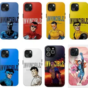 Invincible Super Hero Double-layer durable phone Case Compatible with iPhone 17, 16, 15, 14, 13, 12, 11, X & Galaxy