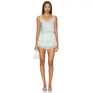 Maude Club Angela Romper in Light Mint