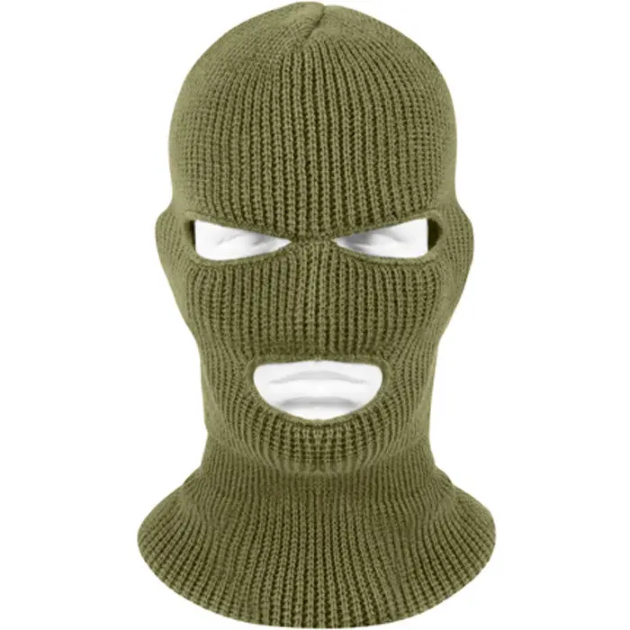 Olive Drab - 3-Hole Face Mask - USA Made
