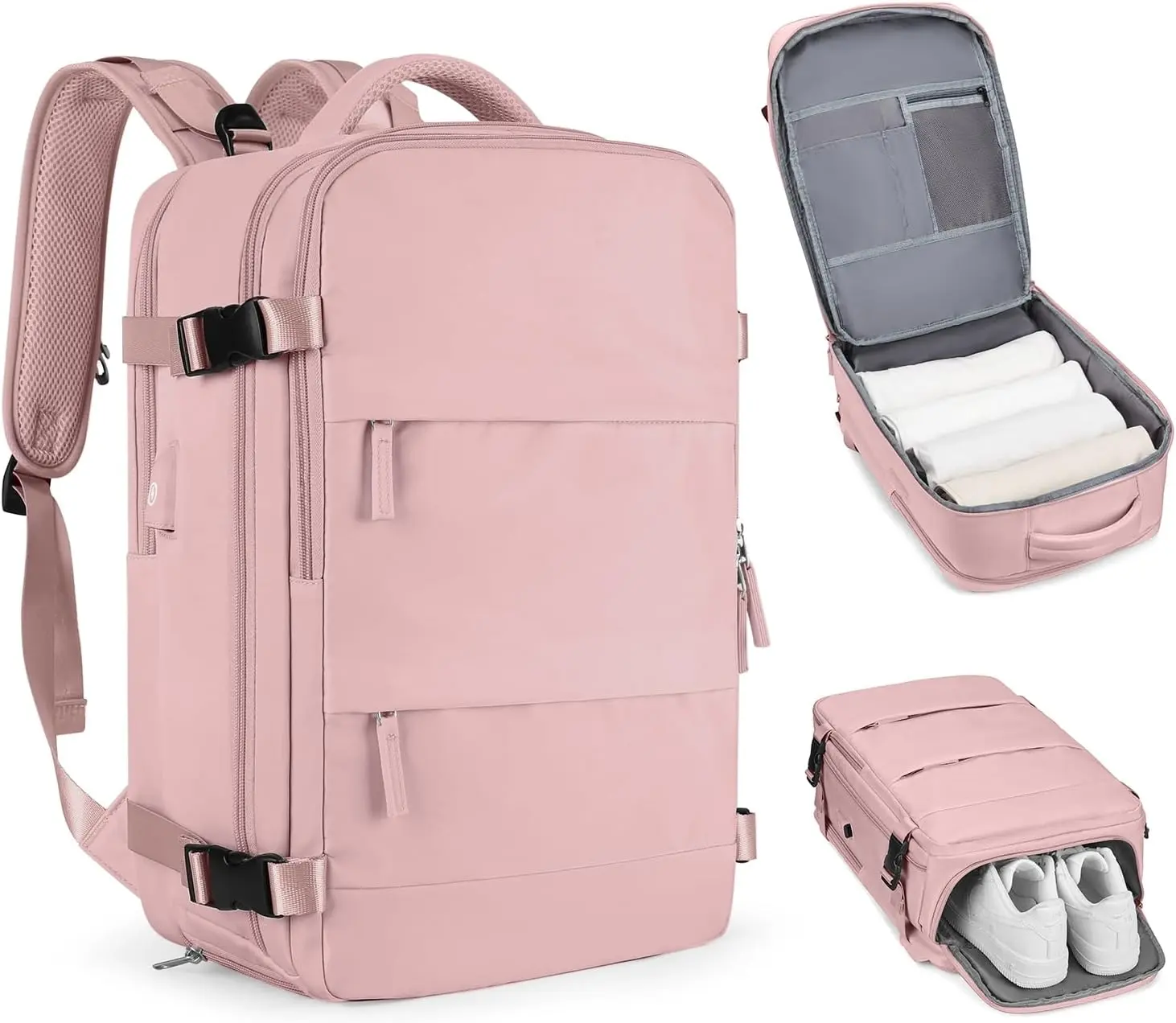 Travel Backpack For Girls -College bookBag for girls - Multiple Compartments travel backpack Machine Washable, Padded Shoulder Straps & Side Mesh Pockets - Chrismas Gift for girls-Ideal for School, Travel, Work Commute