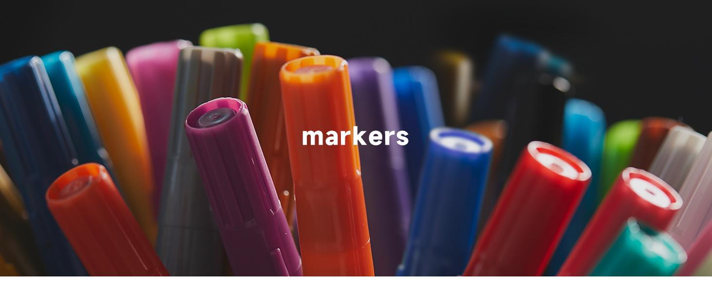 Shuttle Art-28/36/48/60 Colors Dual Tip Acrylic Paint Markers, Brush/dot tip and Fine Tip for Rock Painting, Ceramic, Wood, Canvas, Plastic, Glass, Stone, Calligraphy, Card Making, DIY Crafts,markers for coloring,dual tip marker set,student