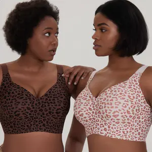 Livedeer Women Jelly Bras Wirefree Full Coverage No Underwire Everyday Bras Comfortable Wireless Padded Tshirt Bra