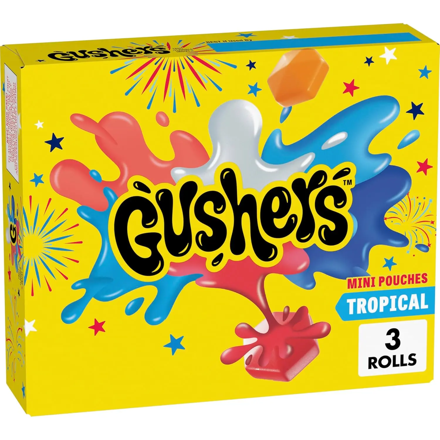 Tropical Fruit Flavored Snacks, Mini Pouches, 3 Ct, 1.32 oz