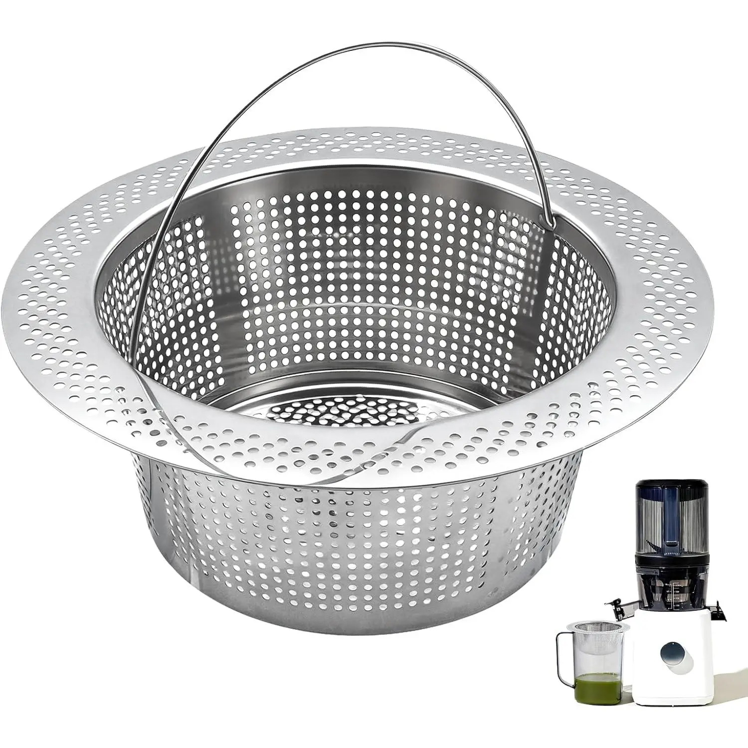 Pulp Strainer for Nama J2 Cold Press Juicer, Pulp Strainer with Handle for Nama J2 Cold Press Juicer, Suitable for Nama J2 Juicer Secondary Fine Filter Accessories, Upgrade Juice Mouthfeel, Easy Clean