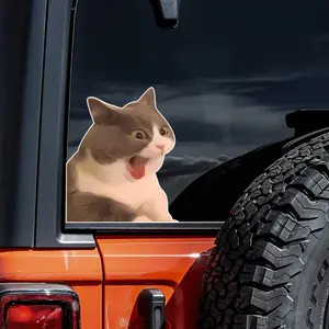 Fun And Funny Creative Stickers Cat Pattern Car Body Stickers Creative Decal Windshield Decoration Vinyl Car Accessories