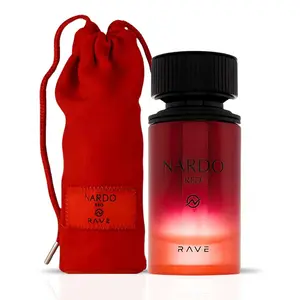 Nardo Red Eau De Parfum Spray 100 ML (3.4 OZ) by RAVE | A Versatile Blend of Aromatic Freshness, Floral Elegance & Woody Warmth.
