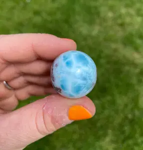 New Moon Beginnings Larimar Sphere - Polished Stone, Natural Color, 3D Model