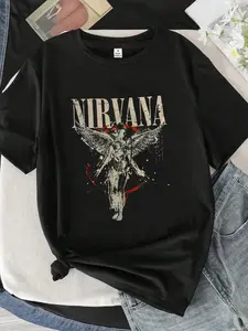 Nirvana In Utero Angel | Nirvana band retro vintage vintage T-shirt, shattered aesthetics | In Utero album commemorative tee