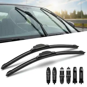 2 Pack Front Windshield Wiper Blades,Frameless Winter Windshield Wipers,OEM QUALITY Weatherproof & Clean Wipe,Premium All-Seasons Auto Replacement Windshield Wiper Blades for My Car,Silent Snow quiet windshield wipers,Easy Install