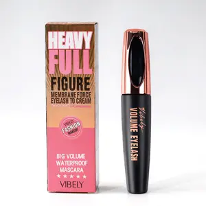 4D Velvet Fiber Mascara, Beauty Mascara, Waterproof and Smudge-Proof Formula, Volumizing and Lengthening Effects for Long-Lasting Makeup