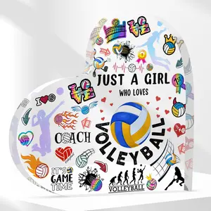 Volleyball Gifts for Women Men, 4x4 Inch Acrylic Plaque Signs, Christmas Birthday Gift, Volleyballs Lovers, Universal Setting