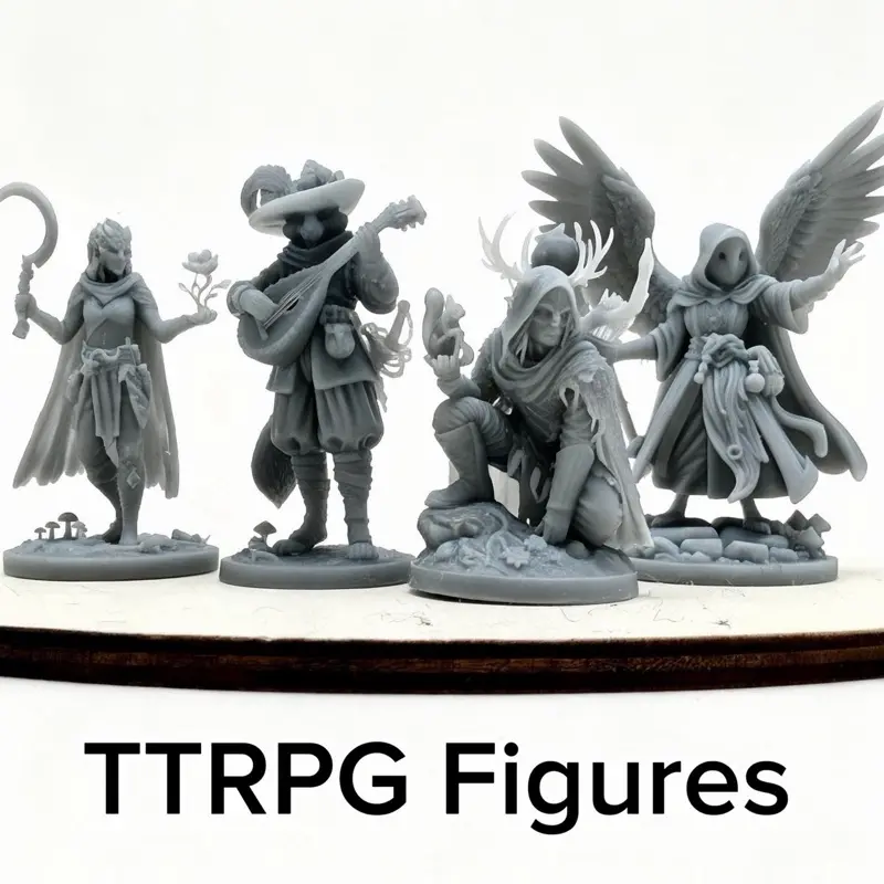 TTRPG Miniature Figures - 35mm Scale - Assorted Character Classes