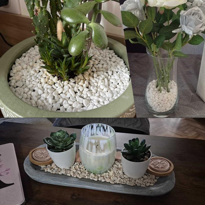 Natural Decorative Rocks 0.44/1.76lb Mixed Colors Pebbles, Aquarium Garden Outdoor Decoration, Fish Tank Sand Vase Filler, Holiday Decorations