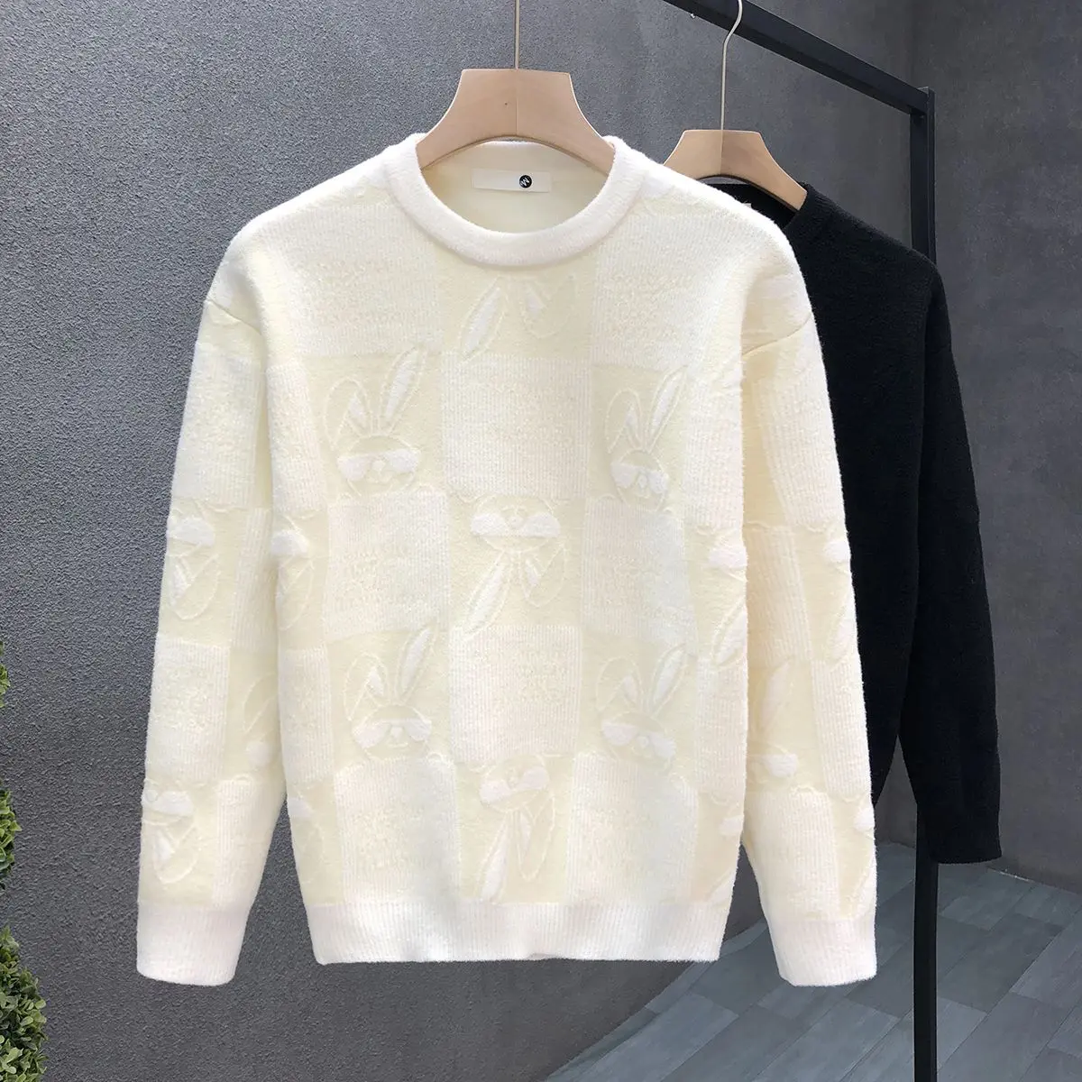 Fashion Warm Sweater Men's Trendy Inner Wear Long Sleeve 2025 Autumn Winter New Pullover Crew Neck High-end Knitwear big  lex  purple  outfit essentials  hoodie  mint killua  fits hard  tails  clothing vacation  outfits festival  outfits vegas  outfits