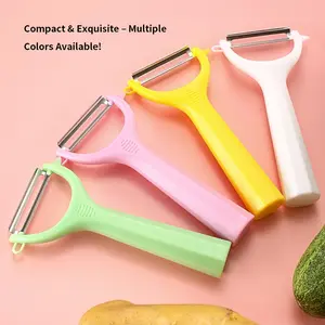 Stainless Steel Multi-Peeler with Non-Slip Grip, Rust Resistant Kitchen Tool for Slicing & Peeling Fruits, Vegetables & Potatoes. Dishwasher Safe, Easy to Clean, Ergonomic Anti-Cut Design, Ideal for Home Cooking & Baby Food Prep.