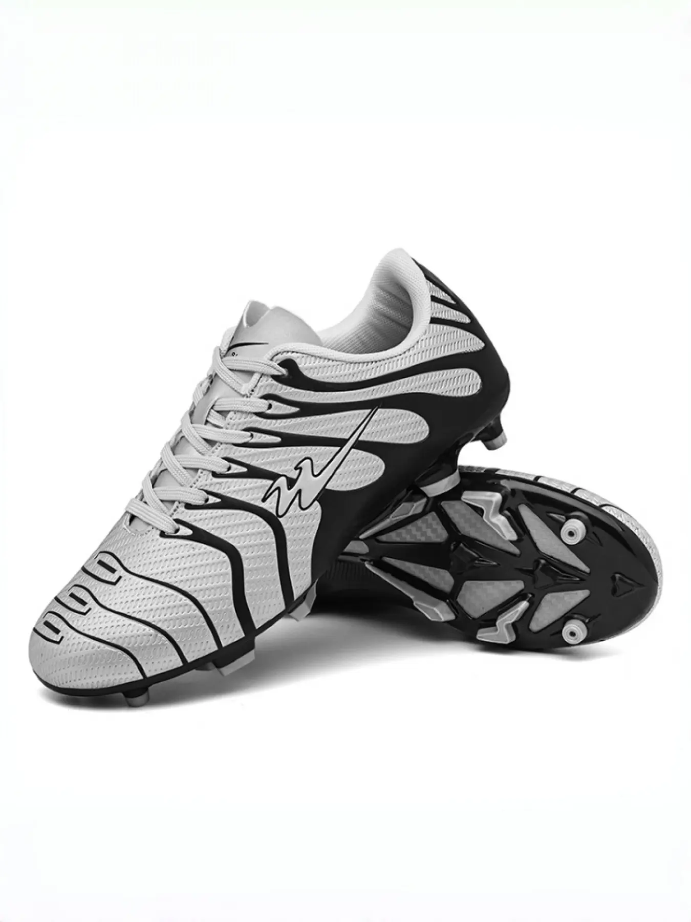 Unisex Pro Football Boots "Limit Breaker": Stable Grip & Precise Ball Control, Snug Fit. Long Stud PVC / Turf Stud Rubber Outsole, Comfy Lining, Stylish Texture. Ideal for Competitive Players  Natural/Artificial Turf Training & Matches.