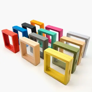 12 count 3D Floating Frame Display Stand,  Box,  Box, Ornament Organizer, Small Travel  Box, PE Film Anti-Oxidation, Suspended Display Box Stackable (2.75 * 2.75Type 5)