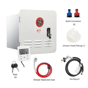 Areyoushop RV Tankless Water Heater 65000BTU with Controller/Shower Accessories