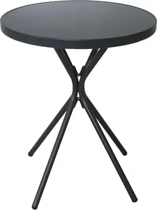 EortheX 23" Round Bistro Side Table for Patio or Home Use