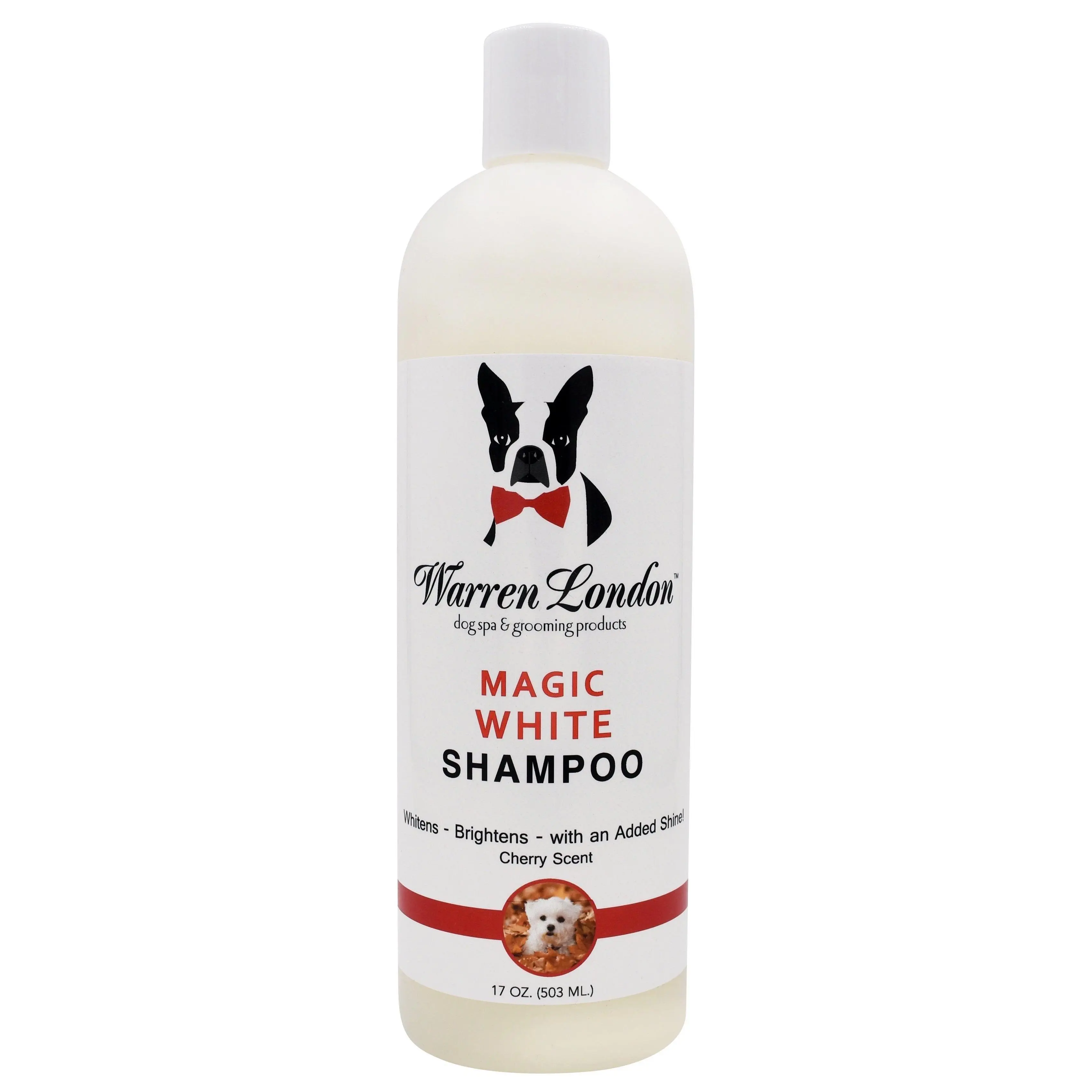 Magic White Brightening Dog Shampoo - Cherry Scented - 17oz