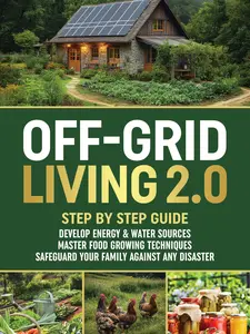 Off-Grid Living 2.0: Step by Step Guide to Develop Energy & Water Sources, Master Food Growing Techniques & Safeguard Your Family Against Any Disaster