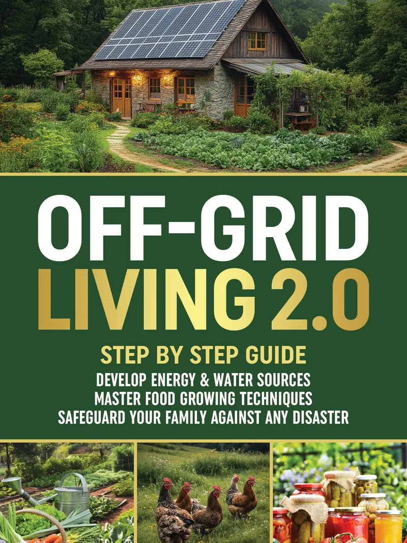 Off-Grid Living 2.0: Step by Step Guide to Develop Energy & Water Sources, Master Food Growing Techniques & Safeguard Your Family Against Any Disaster