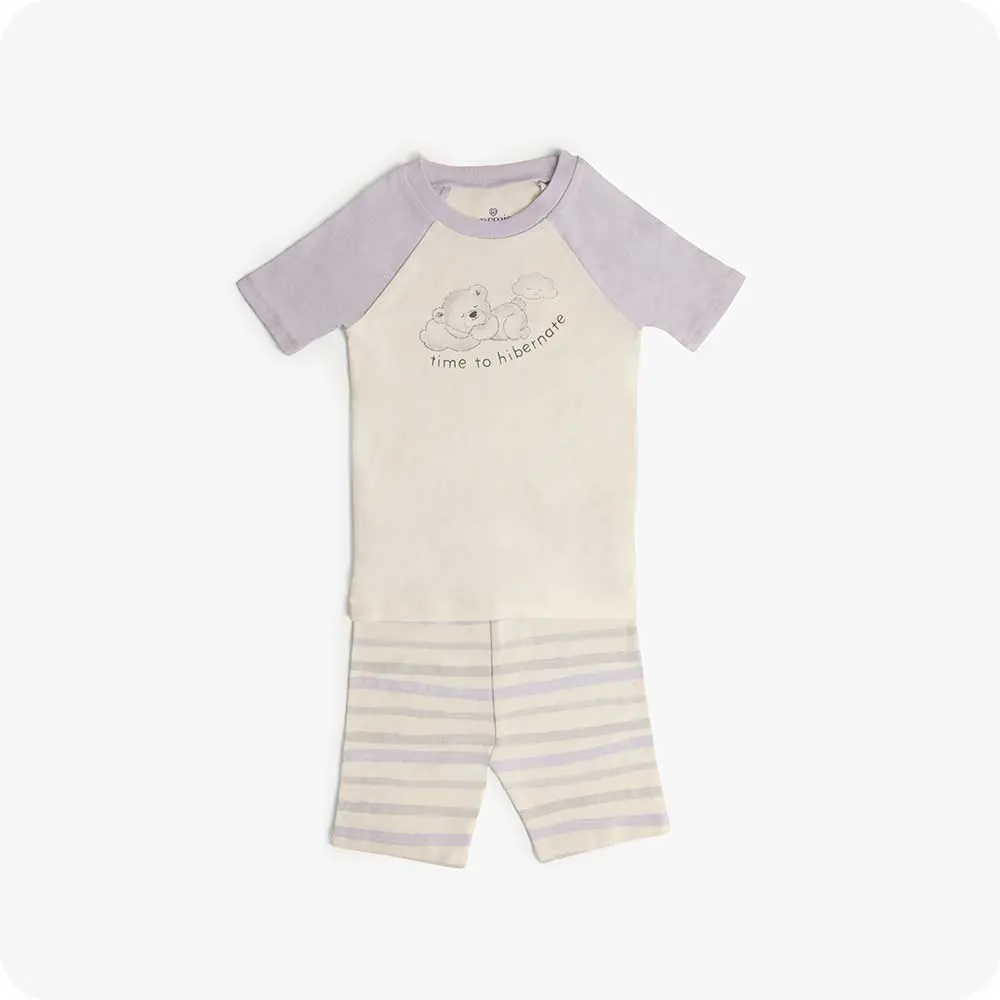 Marshmallow Bear Shorties Pajamas