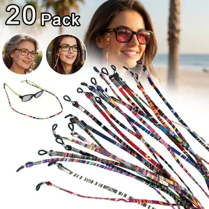 20 Pieces Multifunction Colorful Mask Glasses Lanyard Sunglass Holder Strap Around Neck, Eyeglass Chain Cord Lanyard for Women