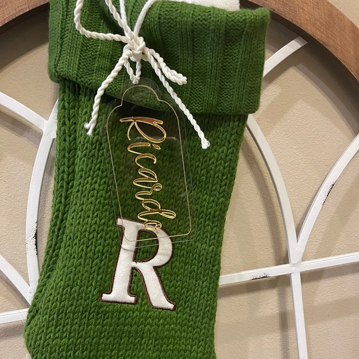 Stocking clear tag