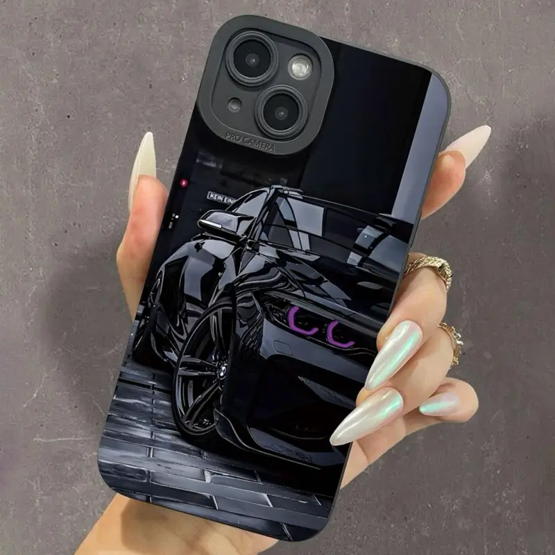 Car Pattern Phone Case, Anti-drop Cellphone Protective Case, Perfect Fit Protector, Durable Cover, Total Protective Shockproof Mobile Phone Cover for iPhone 15 Pro Max 14 13, Smartphone, Casing, Accessories, Protection