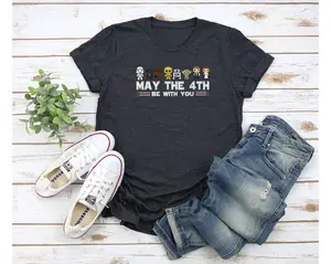 May The 4th Be With You Shirt, Gift For SW Fan,  WDW Characters Shirt, May The 4th Shirt