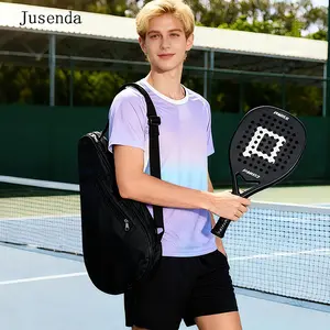 Jusenda Oxford Cloth Padel Racket Cover & Protector, Portable Basic Gym Accessory Bag with Adjustable Strap, External Zip Pocket for Phone & Small Items, Racket Protector