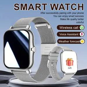 Smart Watch USB Charging, Fashionable Sports Design, Suitable for Men & Women, Wireless Connects Calls, Perfect Holiday Gift, Wireless Smartwatch