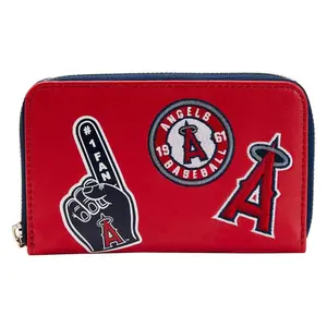 MLB Los Angeles Angels Patches Zip Around Wallet