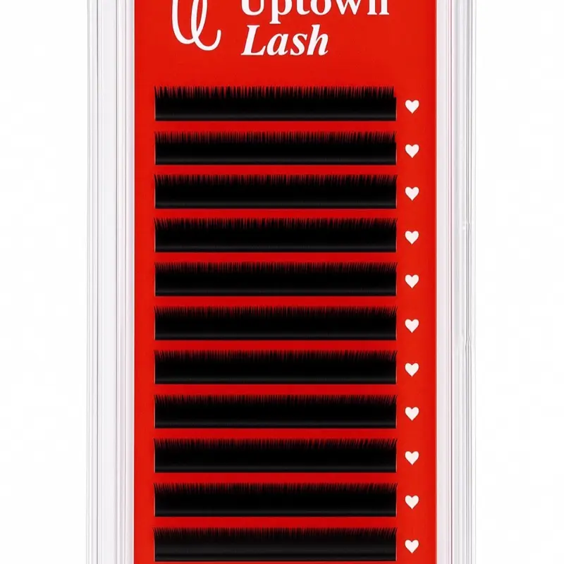 Uptown Lash 0.18 CC, C, and D 9mm Classic Lash Tray for Eyelash Extensions & Classic Designs - Perfect for Lash Artists