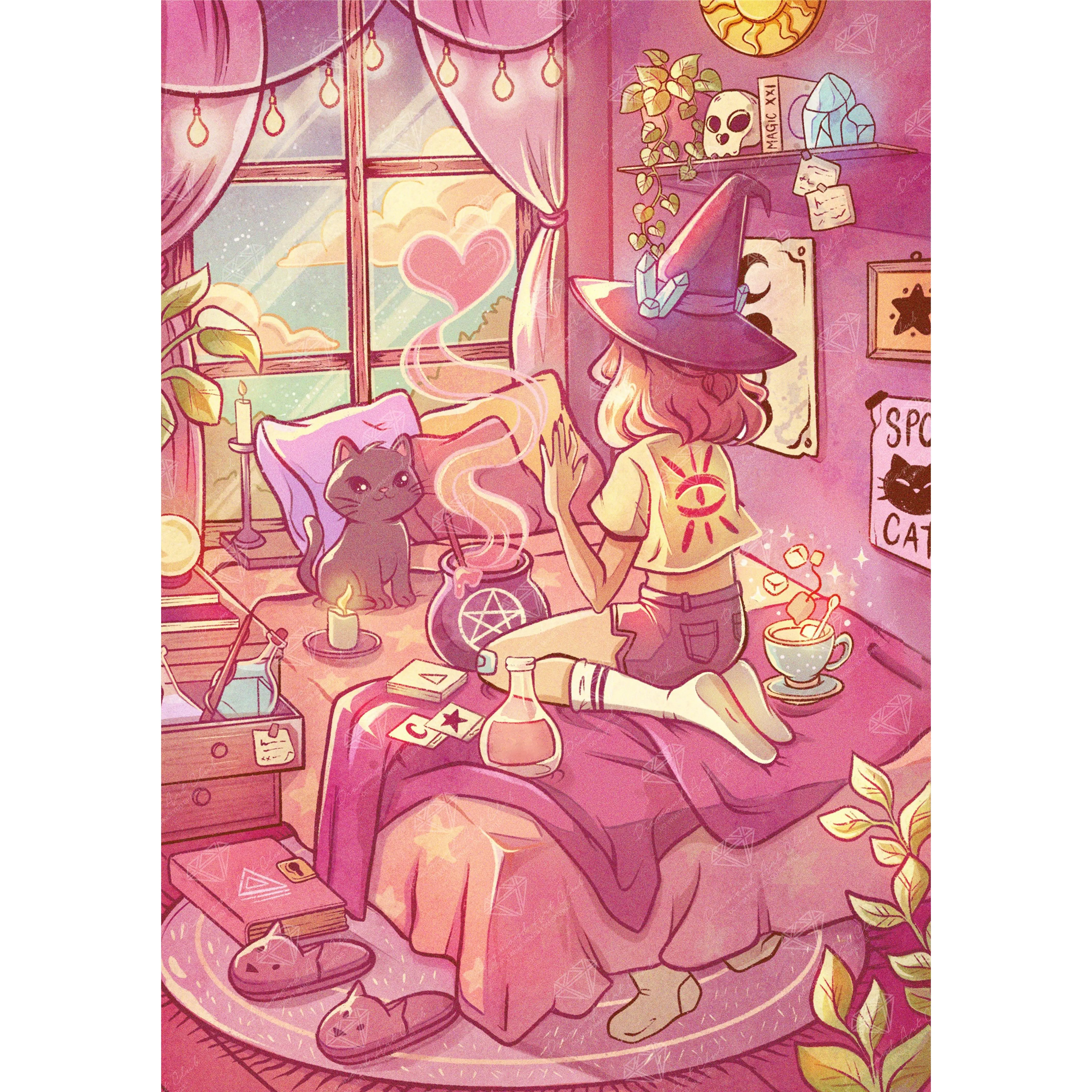 Diamond Art Club® Witch Bedroom Diamond Painting Kit