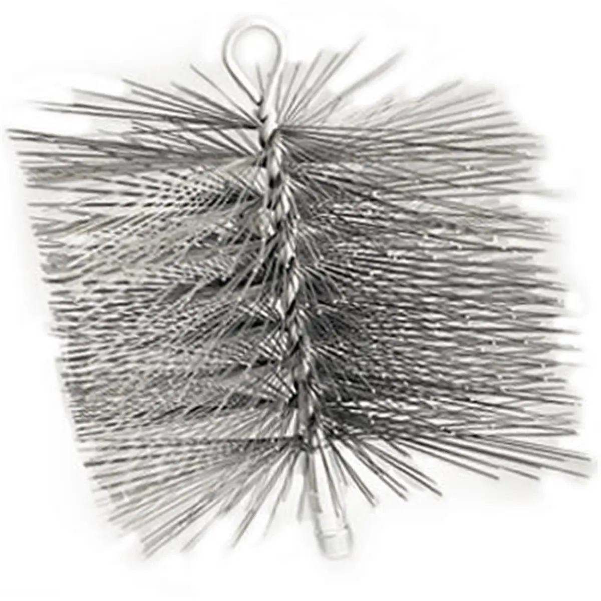 212 MAIN Metal Square Wire Chimney Brush - 7x7 in Oil-Tempered Single Spiral, Versatile Cleaning Tool, Cleaning Supplies for Home Chimney Maintenance