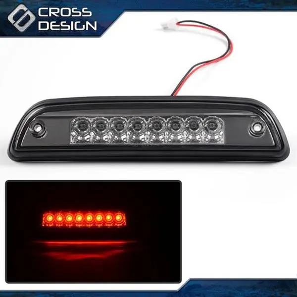 CROSSDESIGN LED 3rd Third Brake Light Tail Rear Lamp Smoked Lens Fit For 95-17 TOYOTA TACOMA, Led Lights Car, Rear Lights